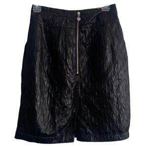 Gorgeous Black Short Skirt, Exposed Zipper - Gem